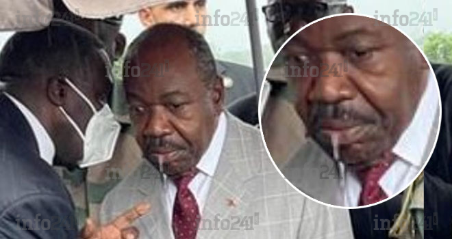 Ali Bongo à Mouila : Polémique autour des fortes coulées de bave du président gabonais