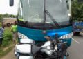 Drame au  Togo: un bus pe.rcu.te à m0rt un motard, les faits (photos)