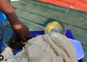 Concours insolite : 02 jeunes finissent un plat de foufou de 30 personnes (Vidéo)