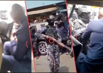 Sénégal : L’opposant Ousmane Sonko arrêté et séquestré, sa voiture complètement détruite par la police. Regardez